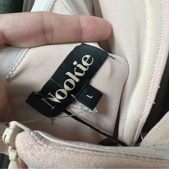 Nookie Revolve Honey Bodycon Sweetheart Neckline Dress LARGE in Blush  $229 - Picture 4 of 7